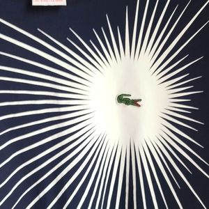 Lacoste Navy Blue Awesome T Shirt Size Large (5)